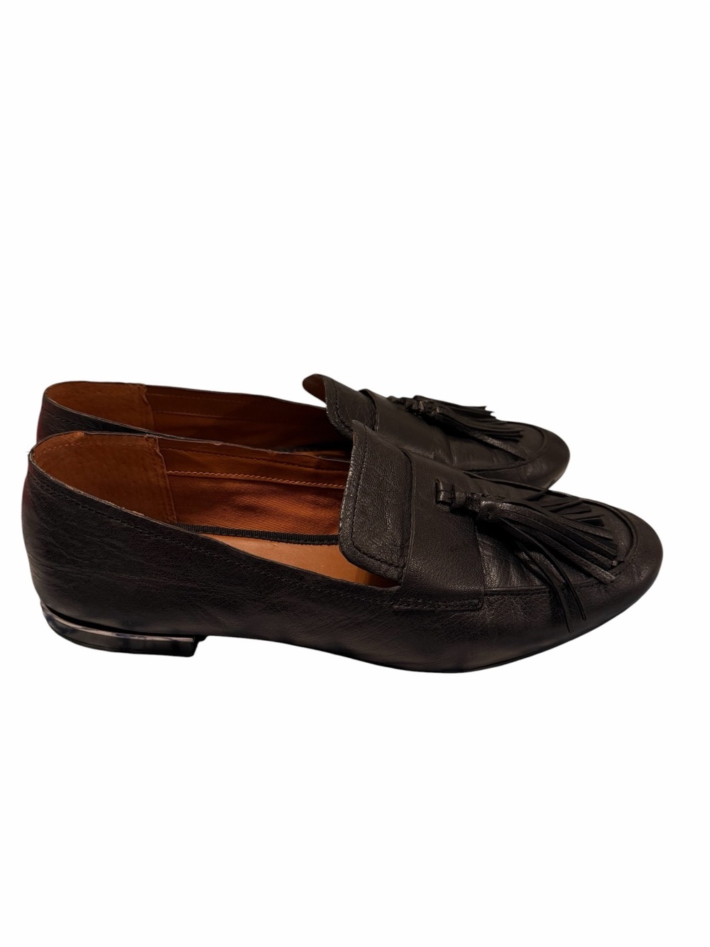 Franco Sarto Women's Bisma Loafer Black Leather Tassel sz 10 - Picture 5 of 8
